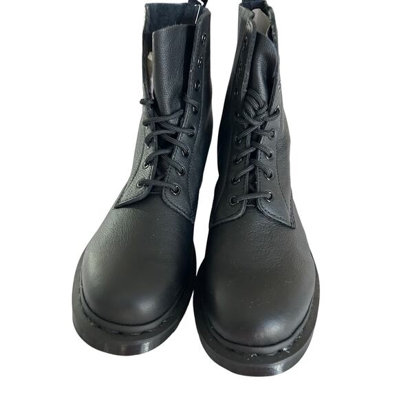 Dr. Martens 1460 Pascal Mono Black Leather Combat Boots Size 11 - Picture 5 of 7